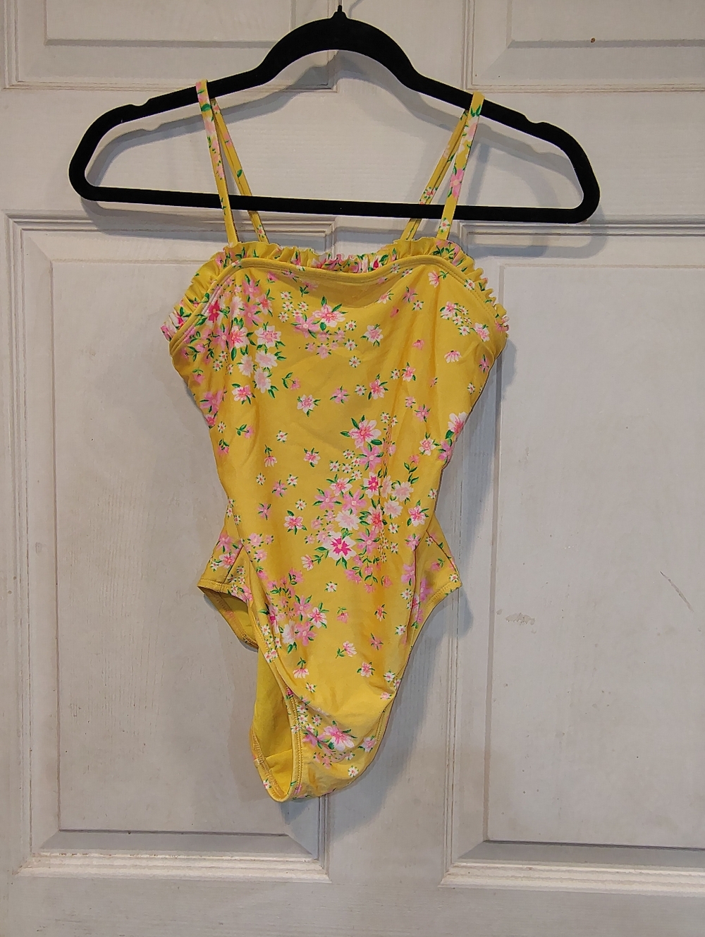 Cat & Jack Girls Size L (10/12) Yellow Swimsuit